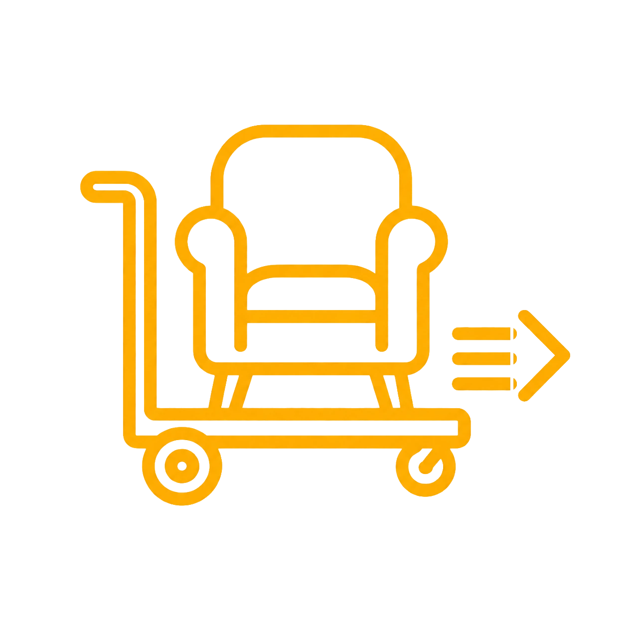 Icon für Möbeltransport und Transporthilfe