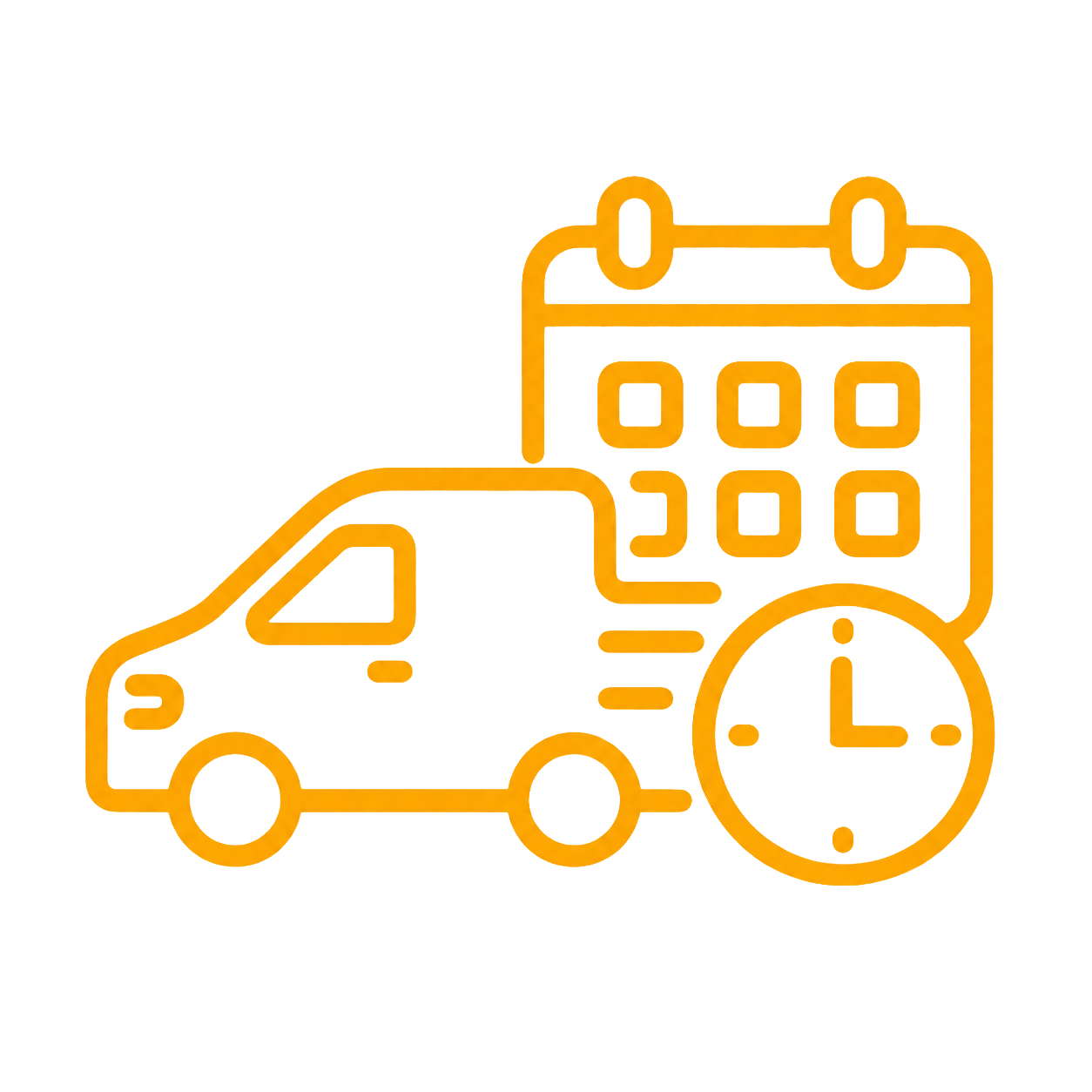 Icon für flexible Transporttermine und Sonderfahrten