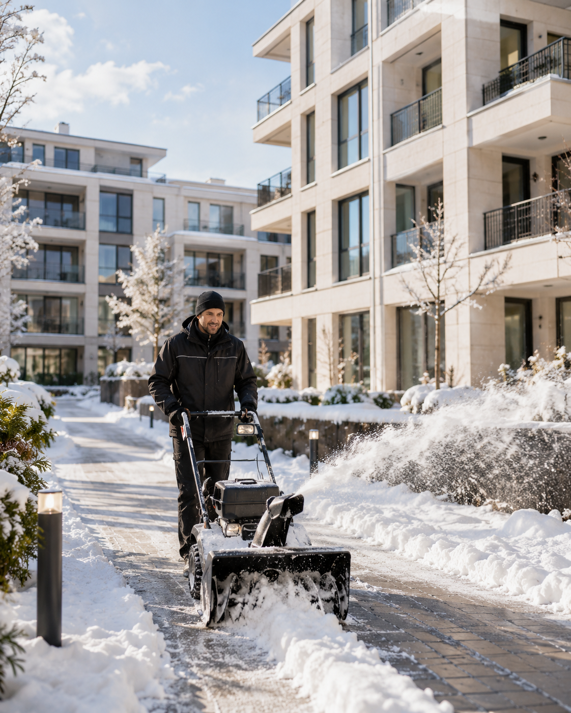 Winterdienst für Wege, Zufahrten und Eingänge in Düsseldorf