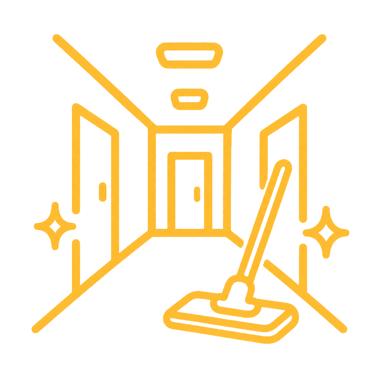 Icon für Reinigung von Gemeinschaftsflächen, Eingängen und Fluren
