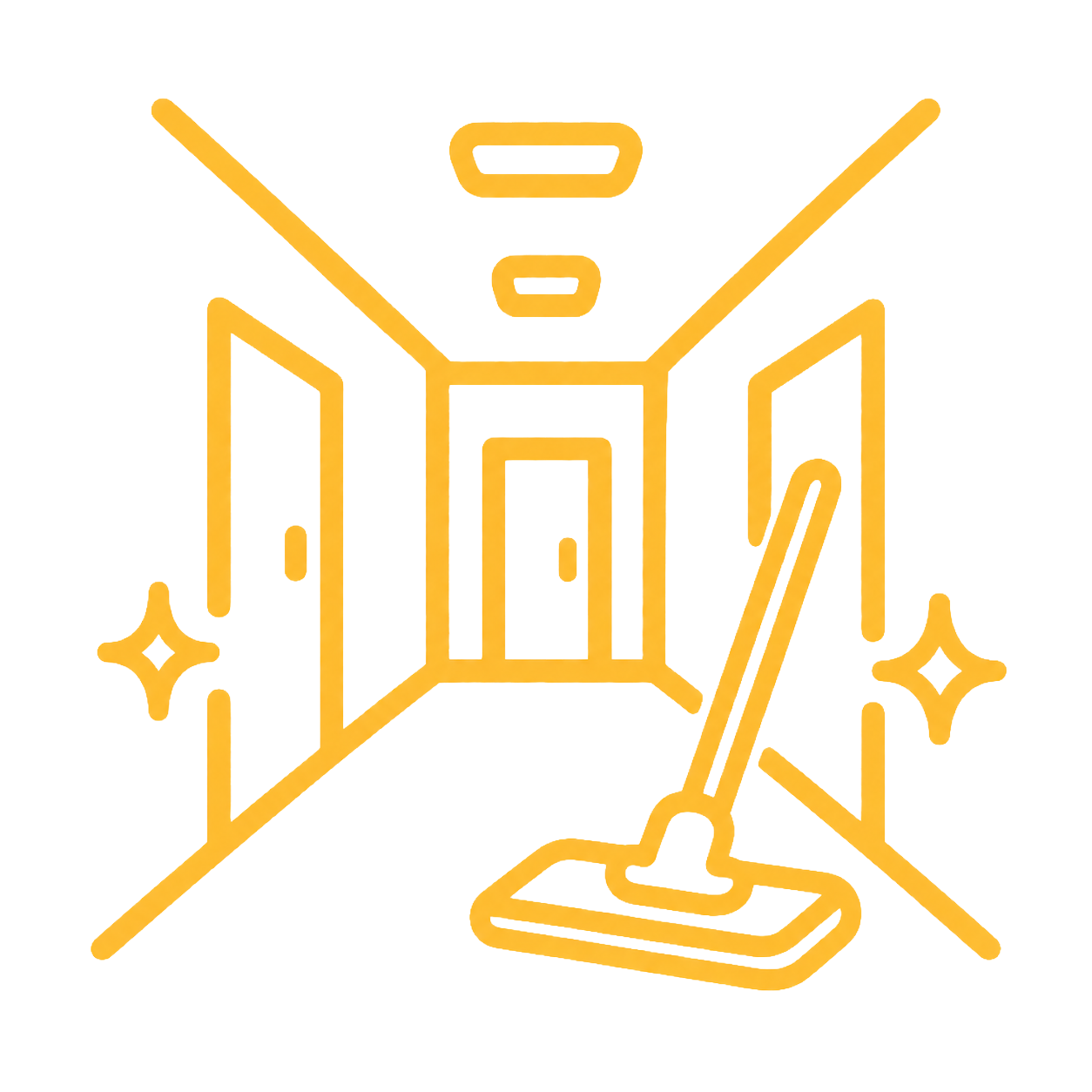 Icon für Reinigung von Gemeinschaftsflächen, Eingängen und Fluren