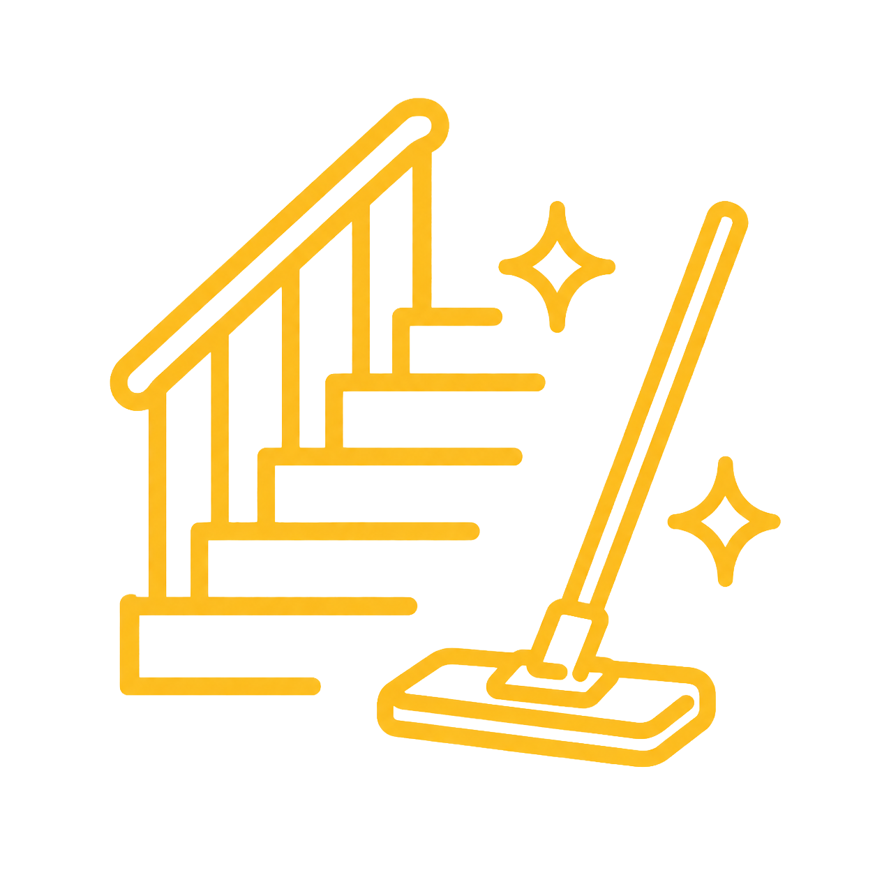 Icon für Treppenhausreinigung in Wohnanlagen und Mehrfamilienhäusern