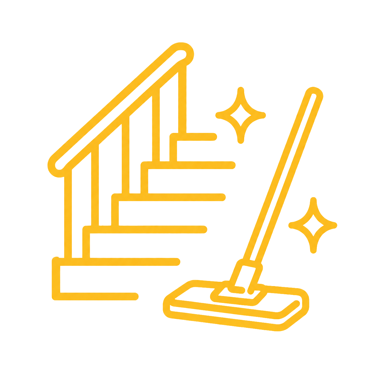 Icon für Treppenhausreinigung in Wohnanlagen und Mehrfamilienhäusern