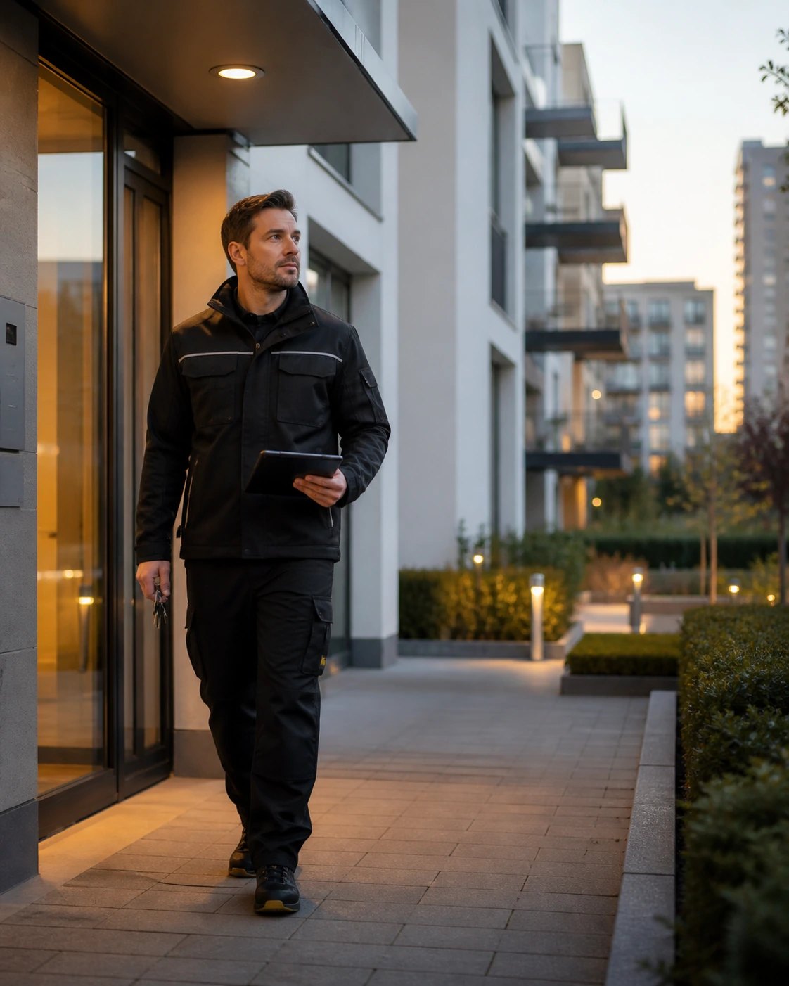 Hausmeistervertretung bei einer Wohnanlage mit Objektkontrolle vor Ort