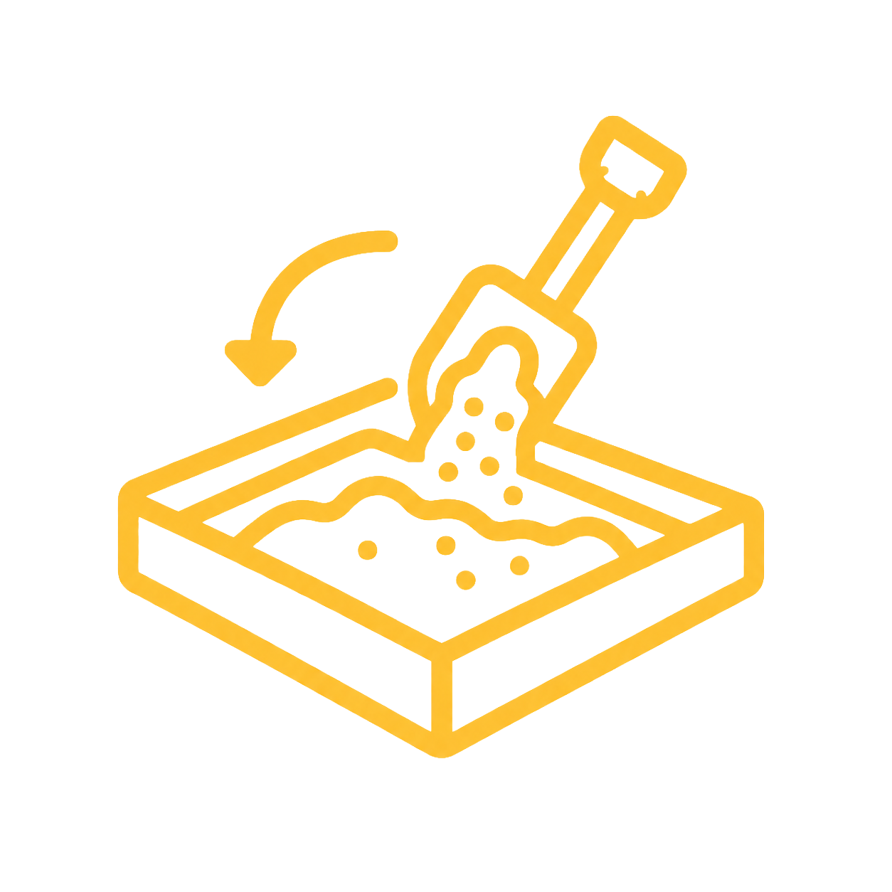 Icon für Sandwechsel auf Spielplätzen