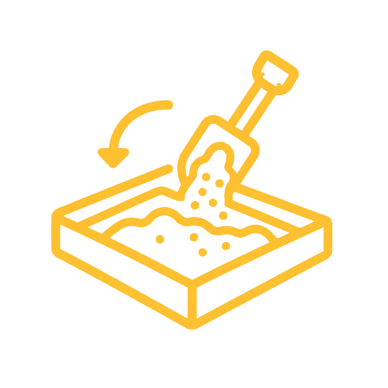 Icon für Sandwechsel auf Spielplätzen