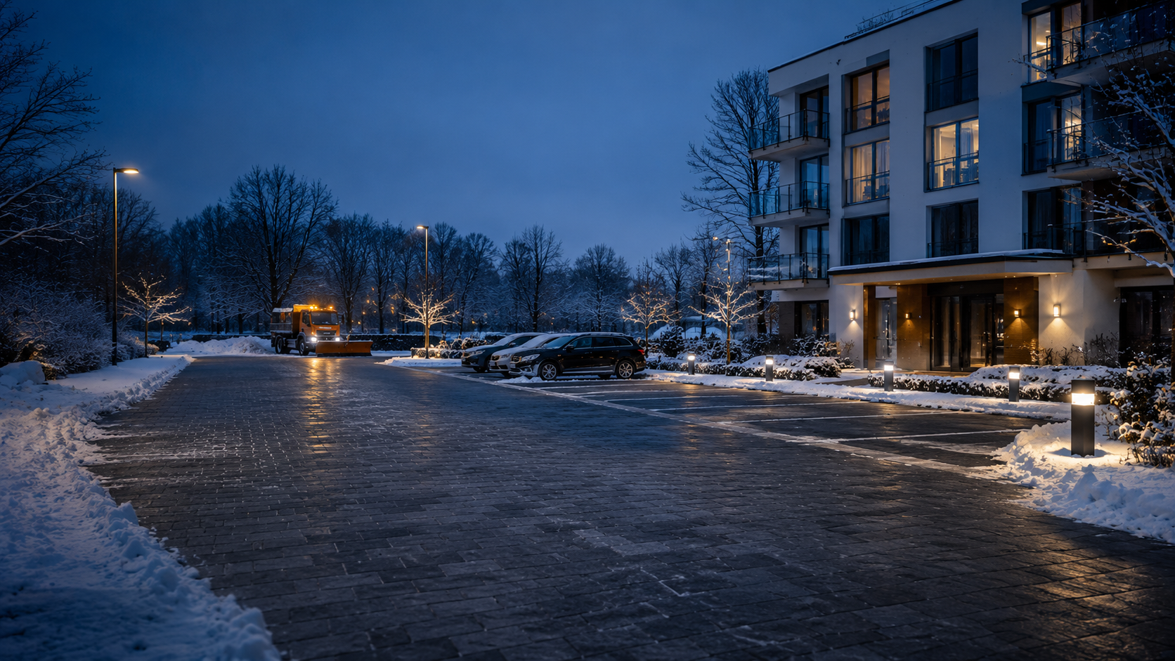Winterdienst für Gewerbeobjekte und Unternehmensstandorte